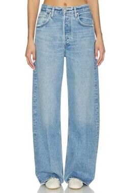 Citizens of Humanity Ayla Baggy Cupid Light Wash Wide Leg Barrel Jeans Size 28
